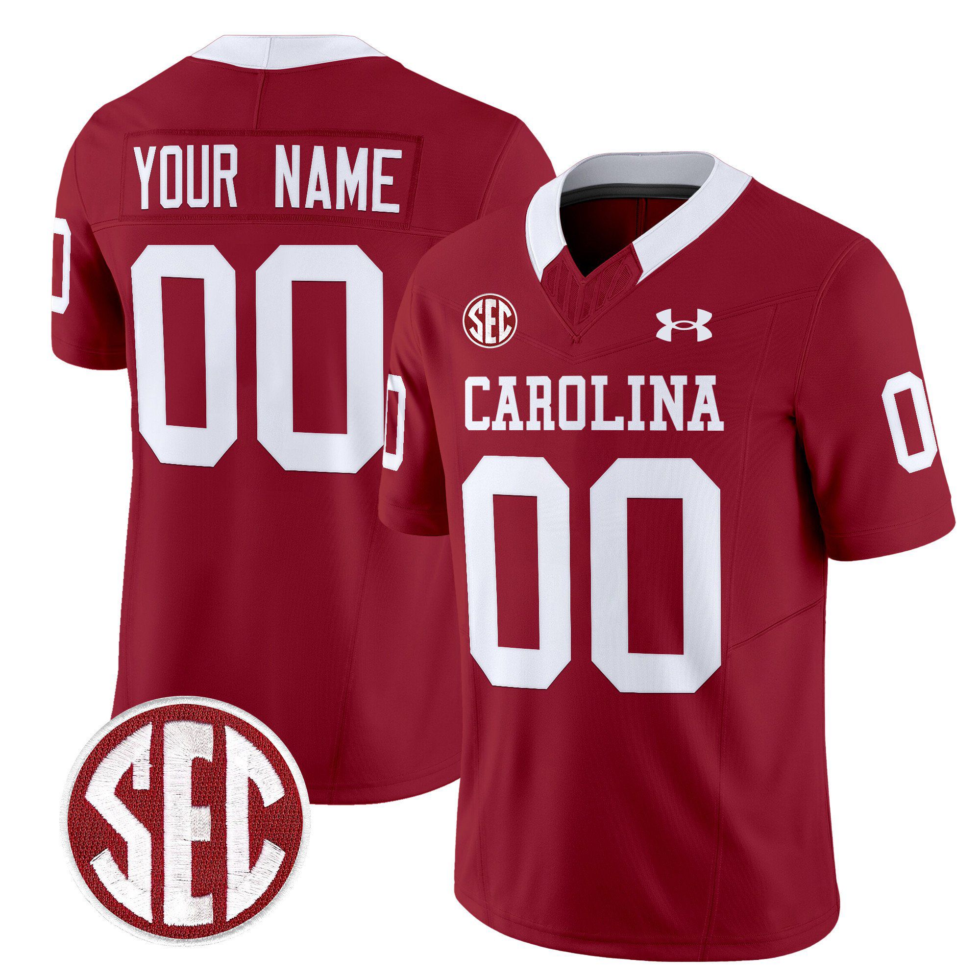 Men South Carolina Gamecocks Red 1980 Throwback Vapor Limited Custom NCAA Jersey->customized nfl jersey->Custom Jersey